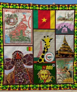 Cameroon Quilt Blanket Bedding Set With Pilliwcase Option