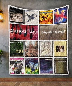 Camouflage Album Quilt Blanket Bedding Set for Home Décor