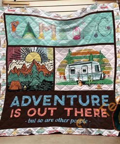 Camping Adventure Quilt Blanket Bedding Set