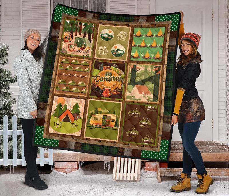 Camping Funny Gift For Camping Lover Quilt