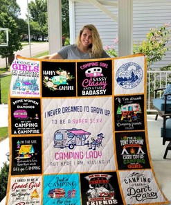 Camping Girl Collection Quilt Blanket