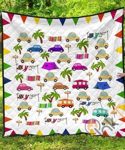 Camping Peace Van Quilt