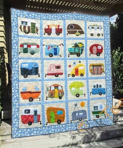 Camping Quilt Blanket Bedding Set With Pillowcase Option