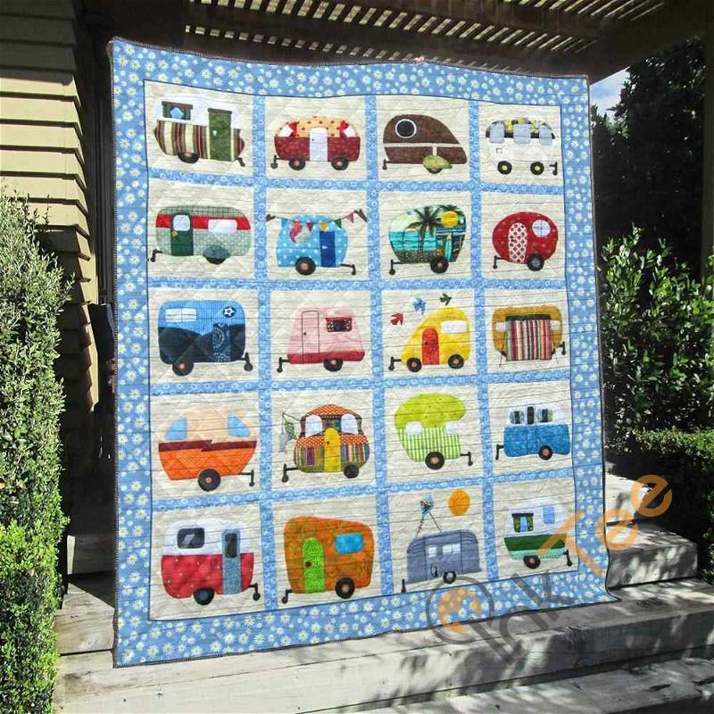Camping Quilt Blanket Bedding Set With Pillowcase Option