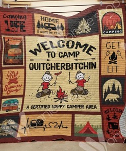 Camping Quilt Blanket Bedding Set for Bedroom Décor