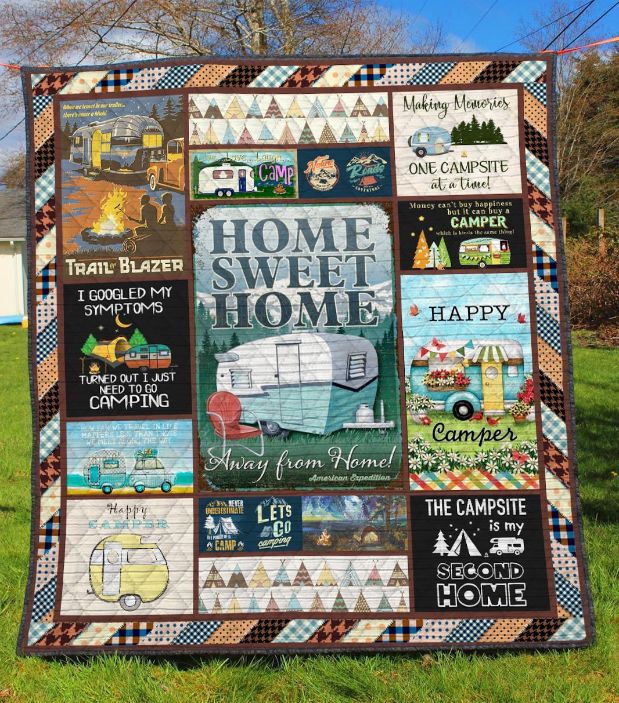 Camping Quilt Blanket Bedding Set for Home Décor