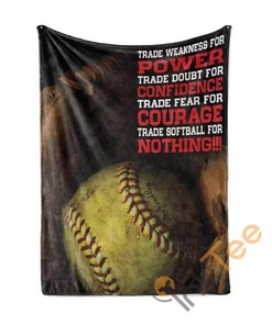 Can T Trade Softball For Nothing Sherpa Fleece Blanket Gifts for Family, for Couple