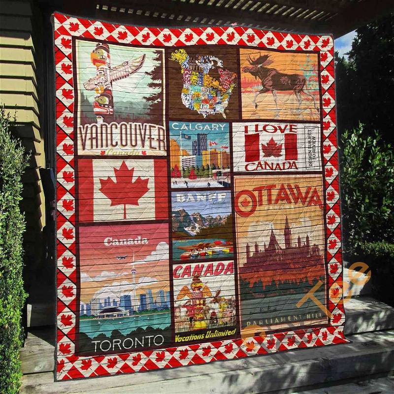 Canada 1 Quilt Blanket Bedding Set
