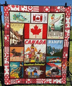 Canada 2 Quilt Blanket Bedding Set