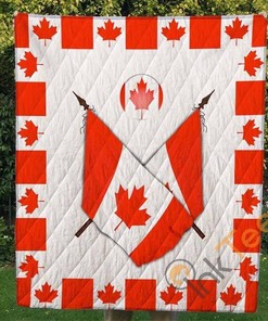 Canada Flag Quilt Blanket Bedding Set