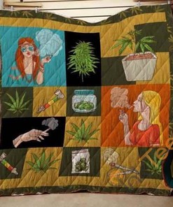 Cannabis 6 Quilt Blanket Bedding Set