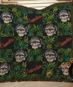 Cannabis 7 Quilt Blanket Bedding Set