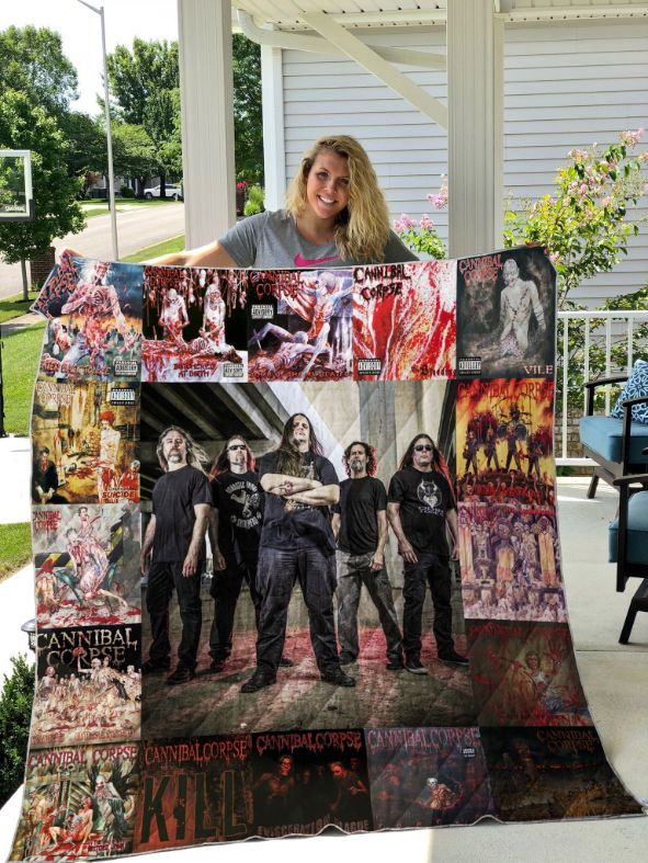 Cannibal Corpse Rock Band Quilt Blanket Bedding Set
