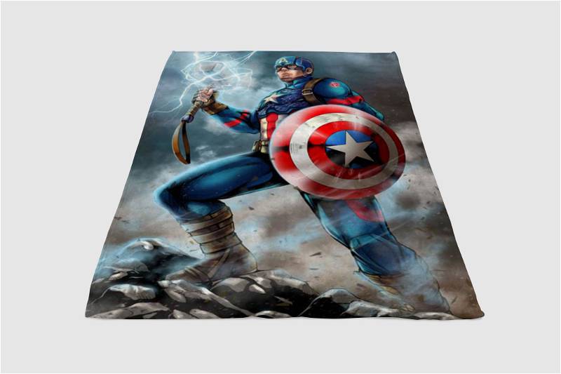 Capitan Sherpa Fleece Blanket Gifts for Family, for Couple