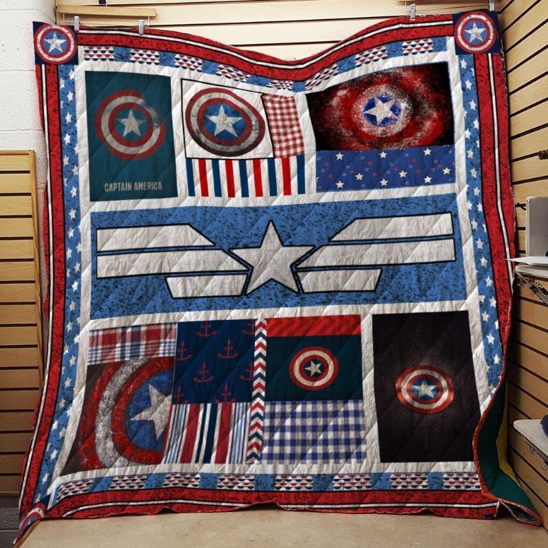 Captain America Quilt Blanket Bedding Set for Home Décor