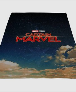 Captain Marvel Studios Sherpa Fleece Blanket Gifts for Family, for Couple
