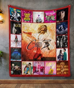 Cardi B Albums Quilt Blanket Bedding Set for Home Décor