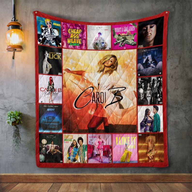 Cardi B Albums Quilt Blanket Bedding Set for Home Décor