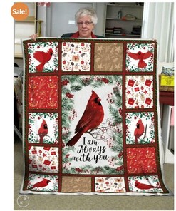 Cardinal Bird Always With You Cardinal Lo Quilt Blanket Bedding Set