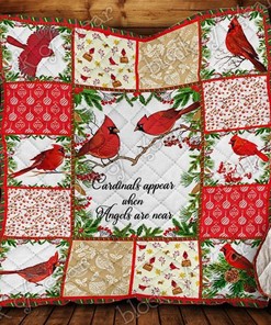 Cardinal Bird Quilt Blanket Bedding Set for Home Décor