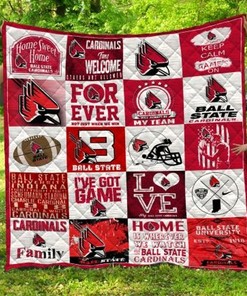 Cardinals Family Ncaa Ball State Cardinals Collection Collected Quilt Blanket Bedding Set