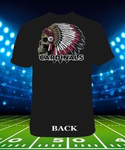 Cardinals Native American Skull T-Shirt