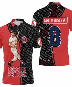 Carl Yastrzemski Boston Red Sox 8 3D All Over Print Polo Shirt