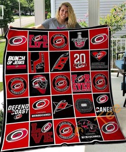 Carolina Hurricanes Quilt Blanket Bedding Set Gifts For Fans