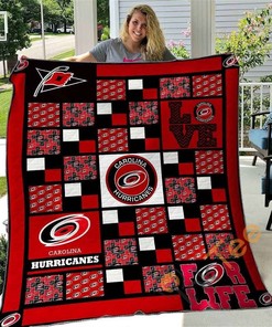 Carolina Hurricanes Quilt Blanket Bedding Set With Pillowcase Option