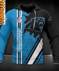 Carolina Panthers 3D Football NFL Hoodie