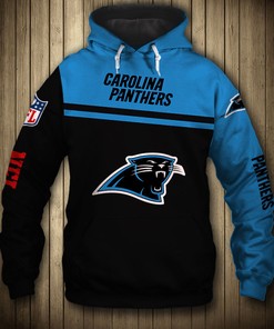 Carolina Panthers 3D Skull Hoodie Pullover Zip Hoodie for Fans