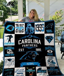 Carolina Panthers Collection Quilt Blanket Bedding Set