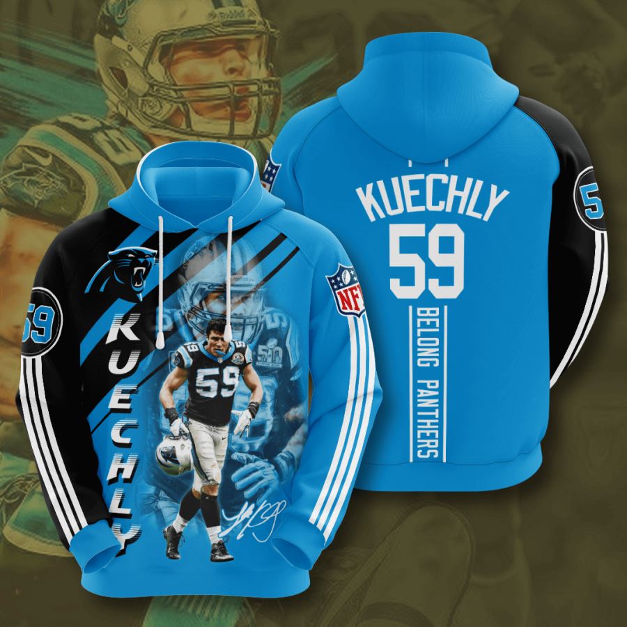 Carolina Panthers Custom Sport All Over Print Hoodie 3D 14