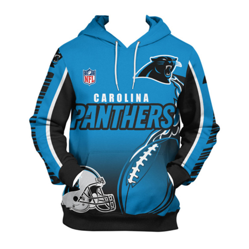 Carolina Panthers Hoodie 3D Zip Hoodie Cute Flame Balls Graphic Gifts for Fans - Image 2