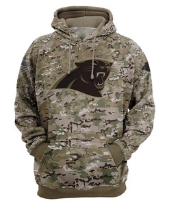 Carolina Panthers Hoodie Army Graphic Zip Hoodie Pullover Gift for Fans