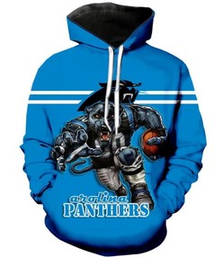 Carolina Panthers Hoodie Ultra-Cool Design Zip Hoodie Pullover Nfl