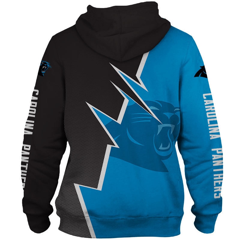 Carolina Panthers Hoodie Zigzag Graphic Zip Hoodie Gift for Fans - Image 2