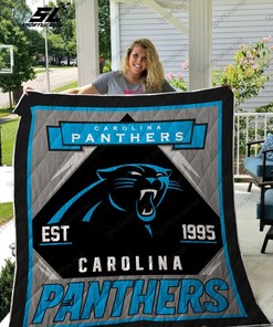 Carolina Panthers Love Quilt Blanket Bedding Set