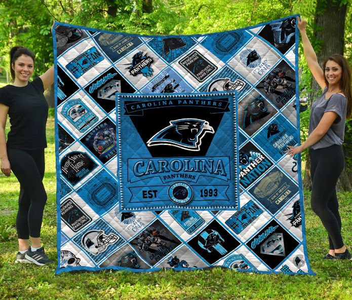 Carolina Panthers Quilt Blanket Bedding Set for Home Décor