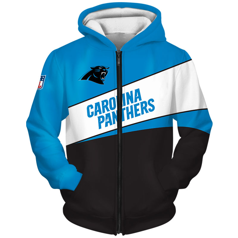 Carolina Panthers Zip Hoodie 3D Zip Hoodie