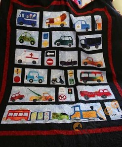 Cars And Trucks Quilt Blanket Bedding Set