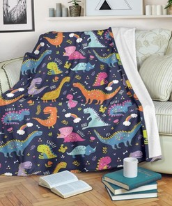 Cartoon Dino Dinosaur Fleece Blanket, Quilt Blanket Bedding Set Gift68