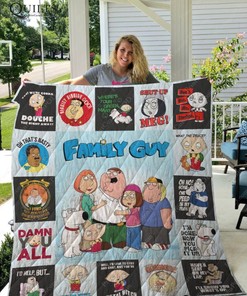 Cartoon Family Guy For Fans Quilt Blanket Bedding Set
