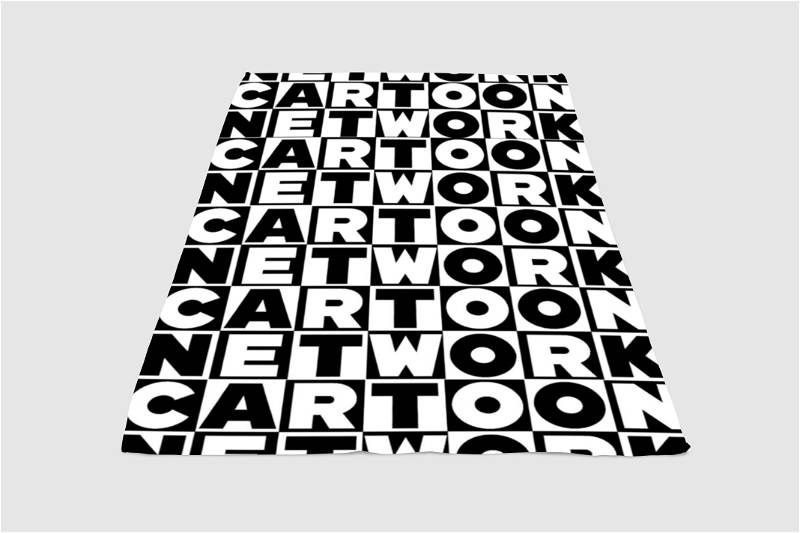 Cartoon Network Pattern Sherpa Fleece Blanket Gifts for Family, for Couple