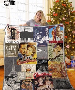 Casablanca Poster Quilt Blanket Bedding Set for Home Décor