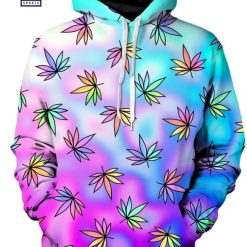 Cascading Marijuana Unisex 3D Hoodie - Image 2