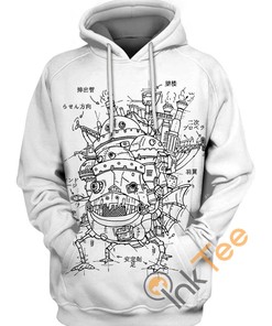 Castle Plan Hoodie 3D