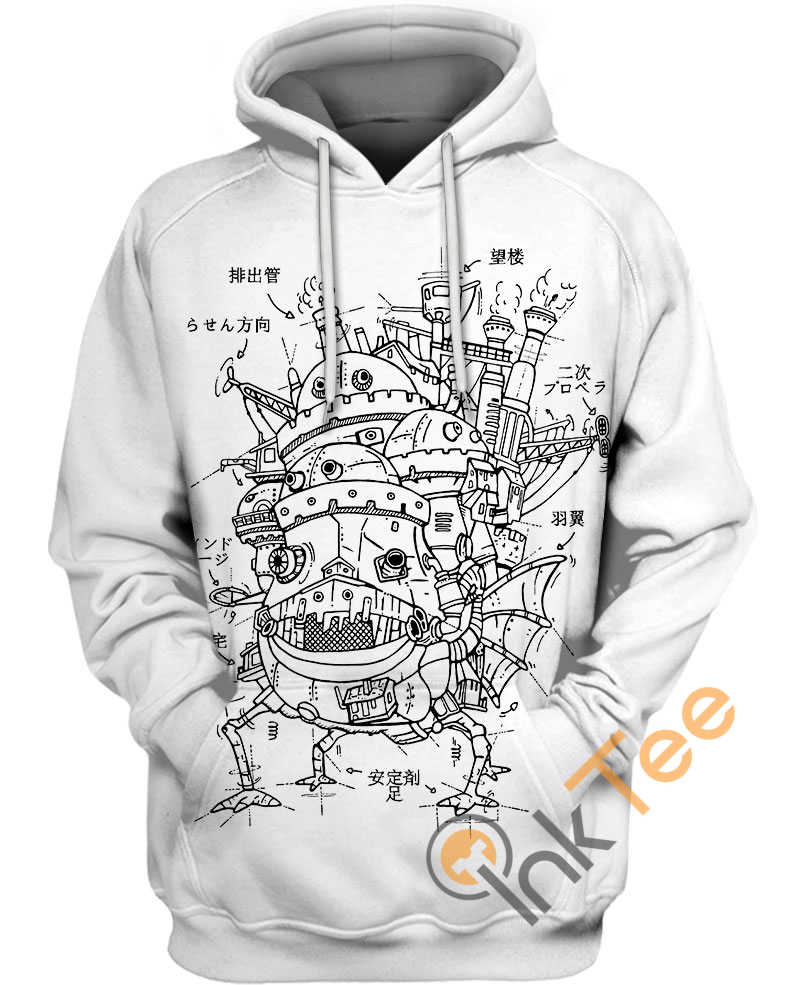 Castle Plan Hoodie 3D