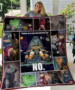 Cat Avengers Quilt Blanket Bedding Set