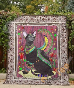 Cat Love Red Quilt Blanket Bedding Set